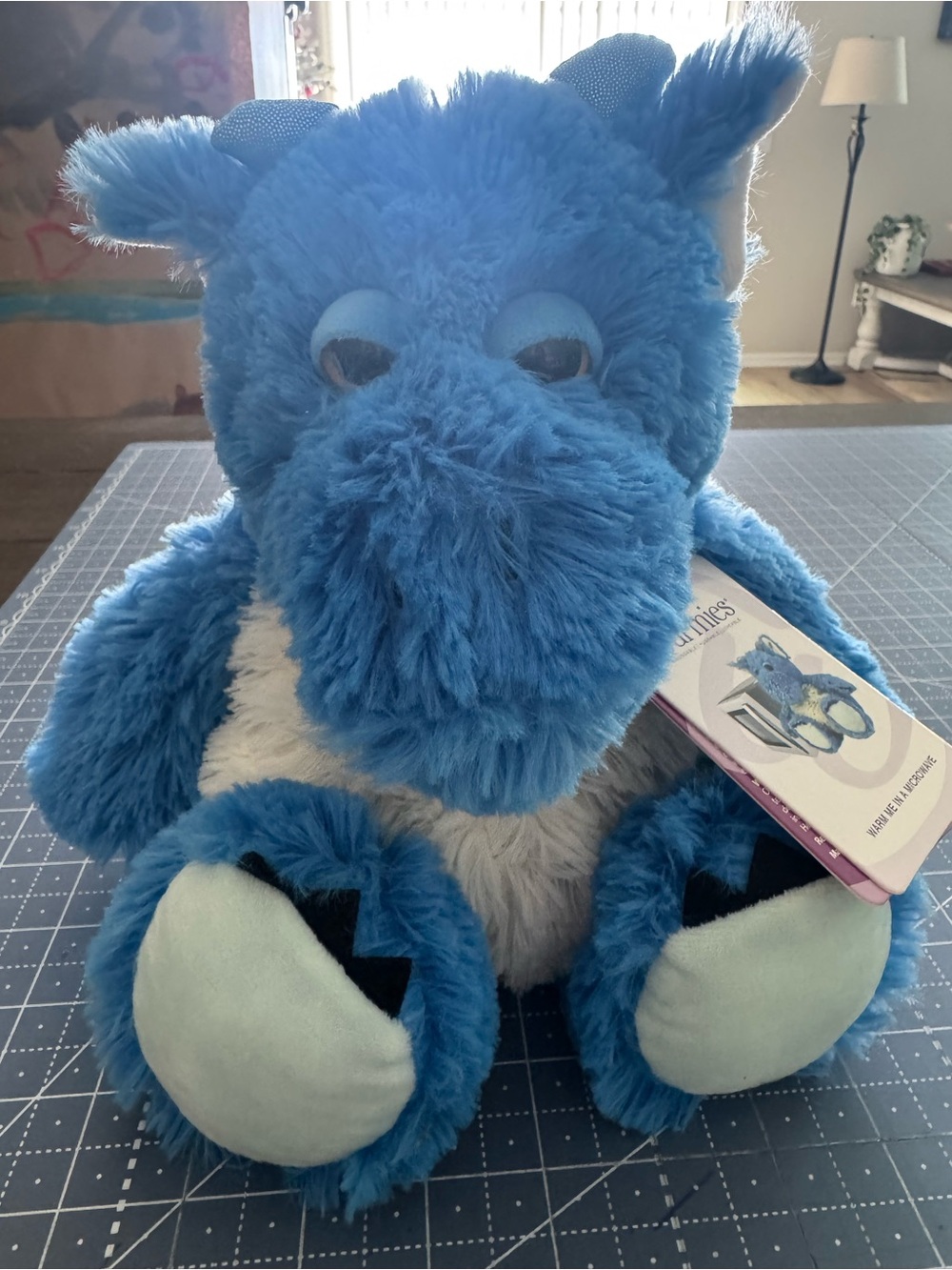 Warmies Blue Dragon! Can hear up in microwave. BRAND NEW!!